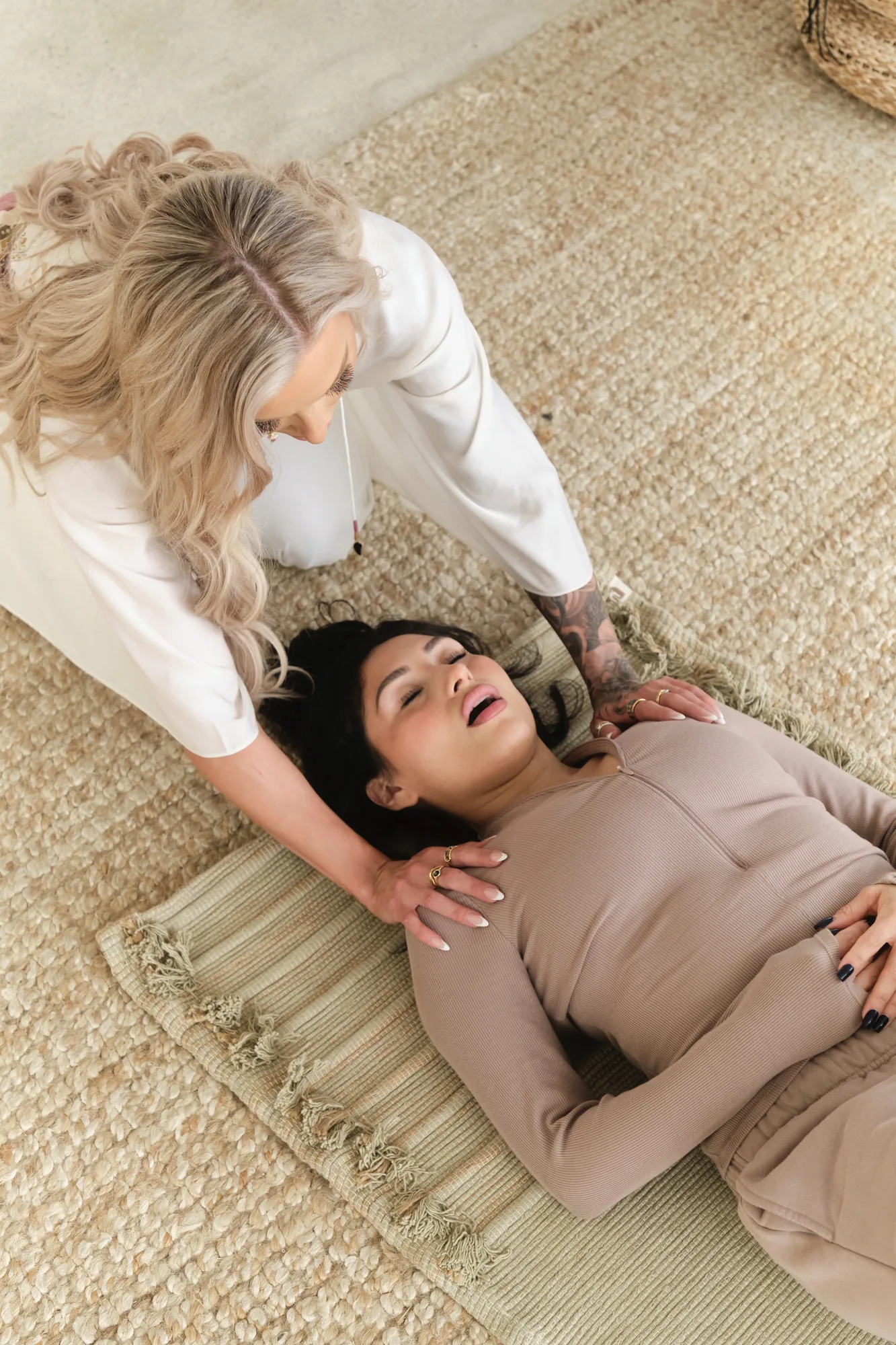 Initial breathwork session